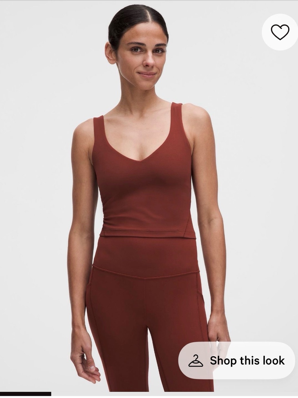 lululemon athletica V-Neck Tank Top in cranberry charm